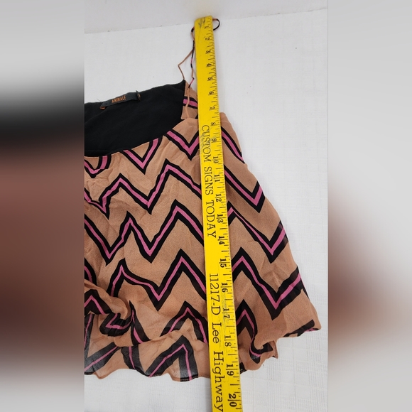 ♥️ ANIMALE CAMISOLE TWO LAYER ZIG ZAG PATTERN - SIZE 38 ♥️ - Picture 9 of 9